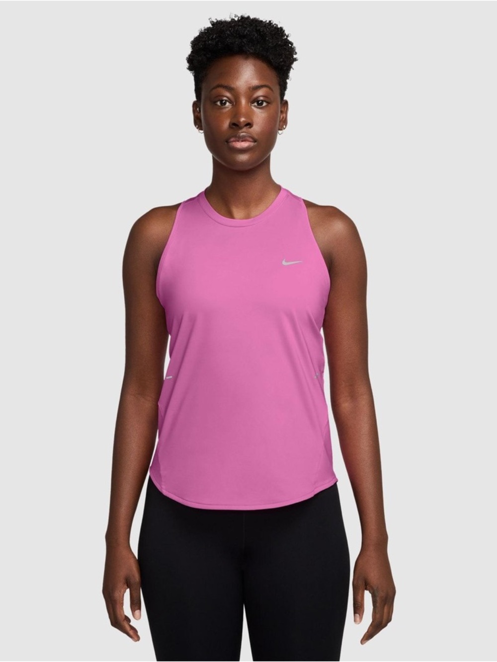 Nike Swift Dri-FIT running tank top in Playful Pink